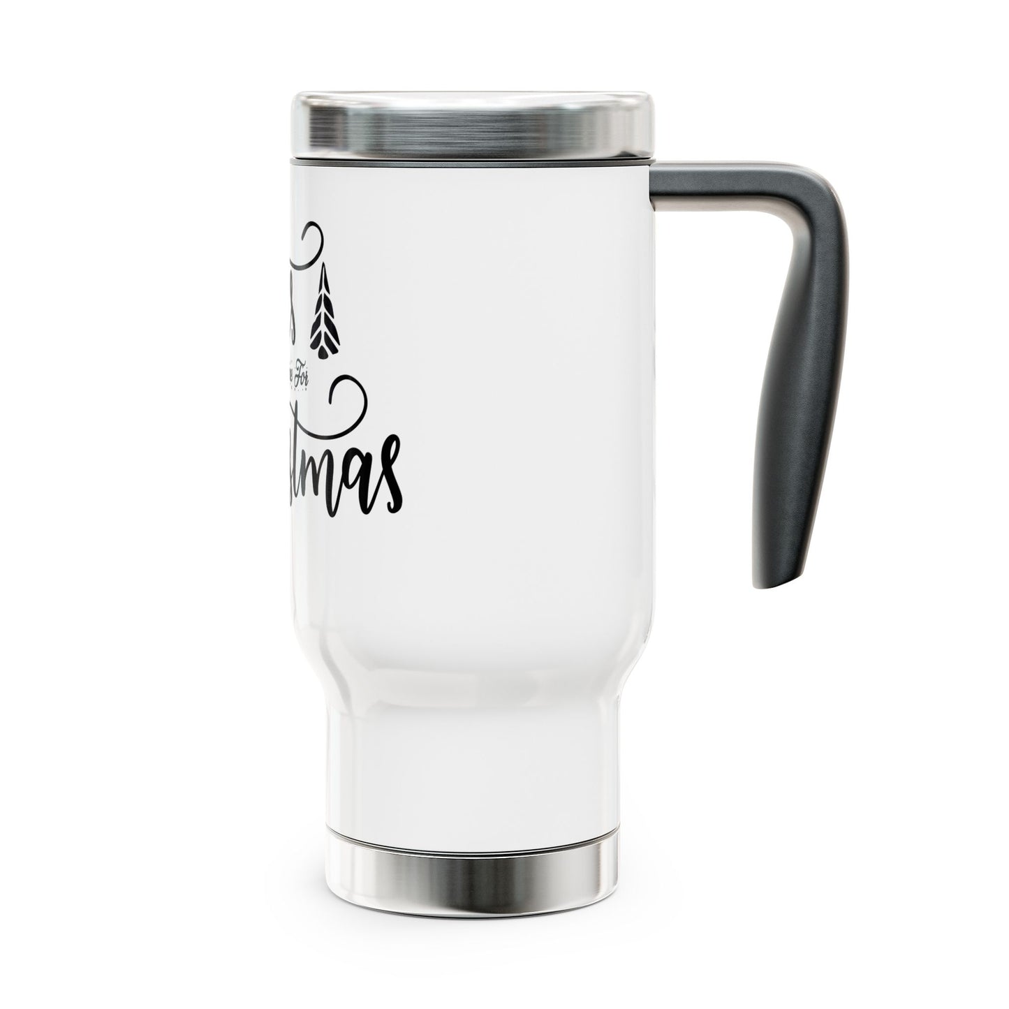 Stainless Steel Travel Mug with Handle, 14oz