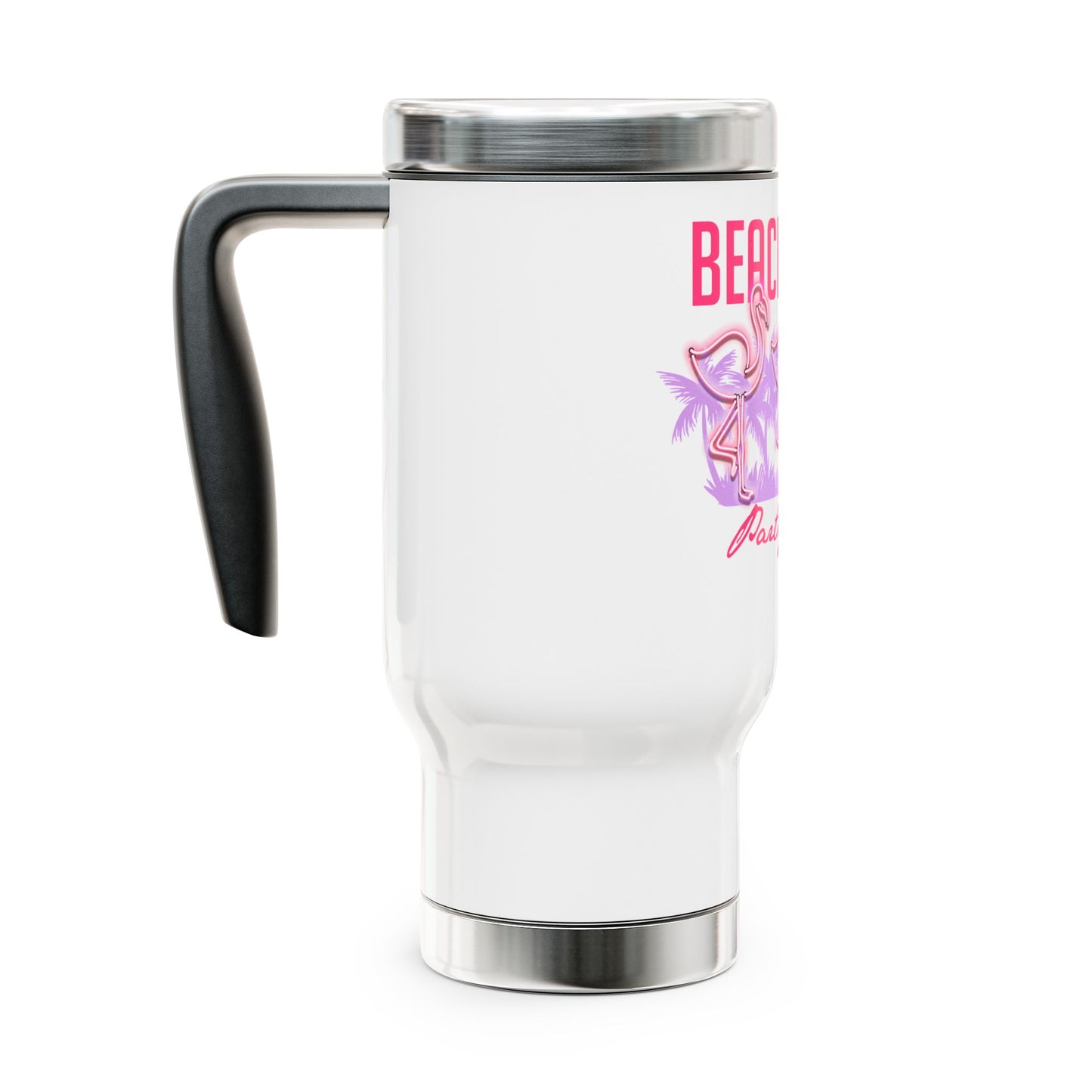 Stainless Steel Travel Mug with Handle, 14oz