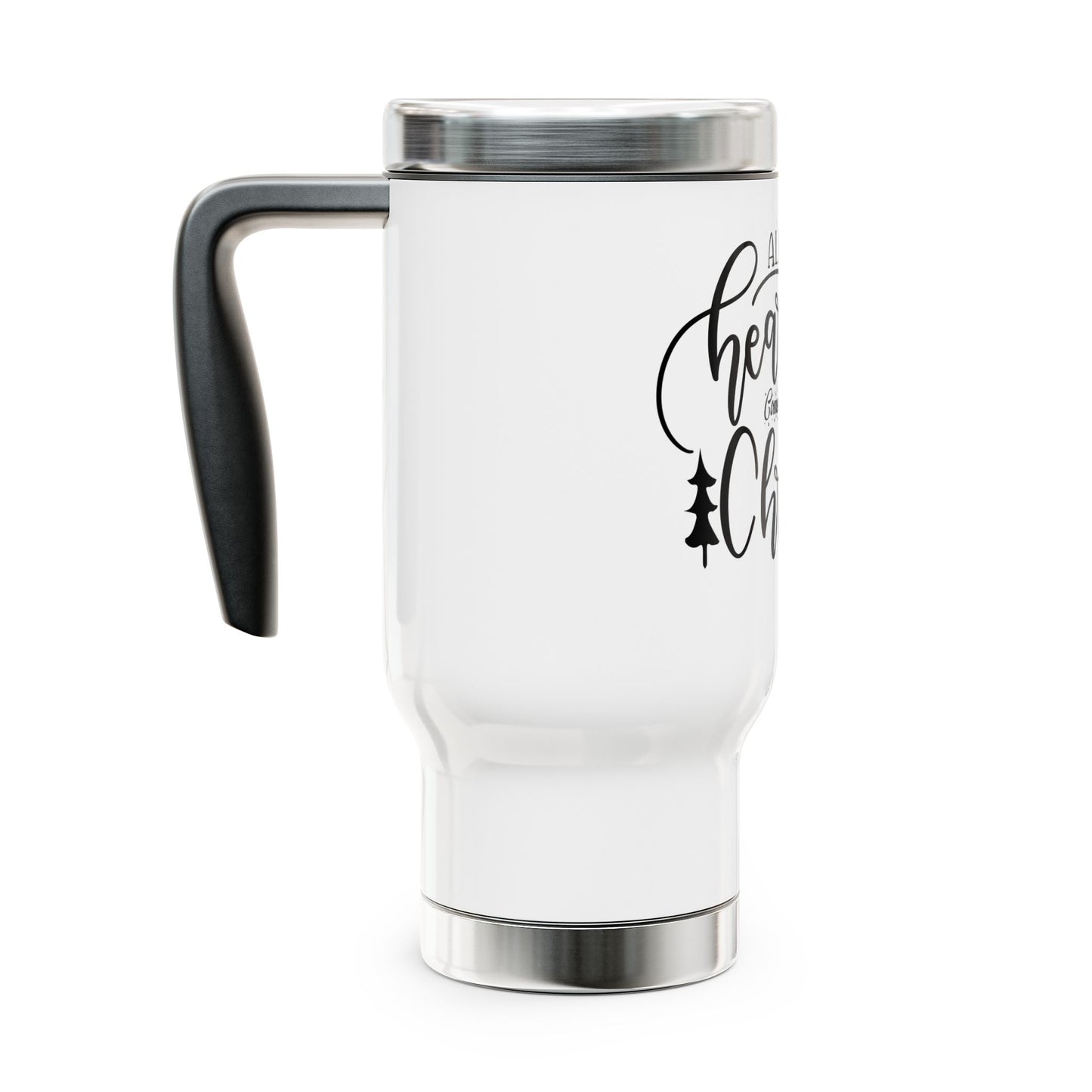 Stainless Steel Travel Mug with Handle, 14oz